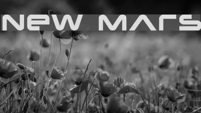 New Mars Font examples