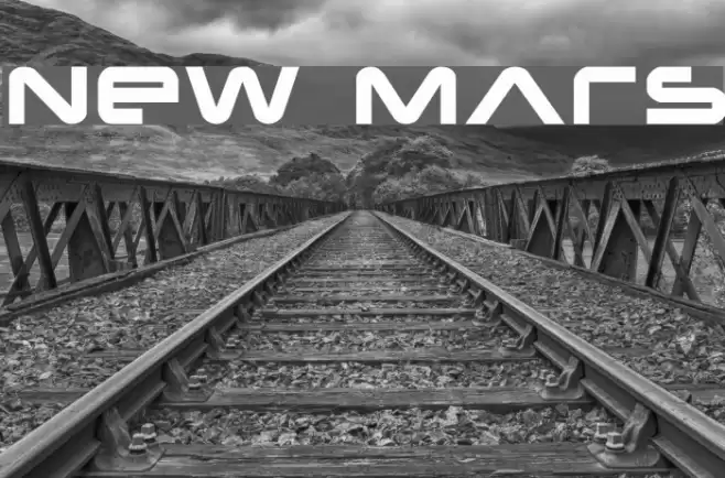 New Mars Font examples