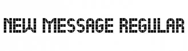 New Message Regular  Free Fonts Download