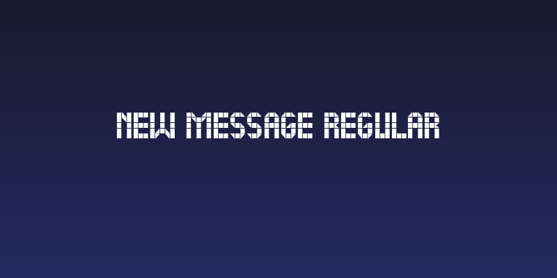 New Message Regular Social Header