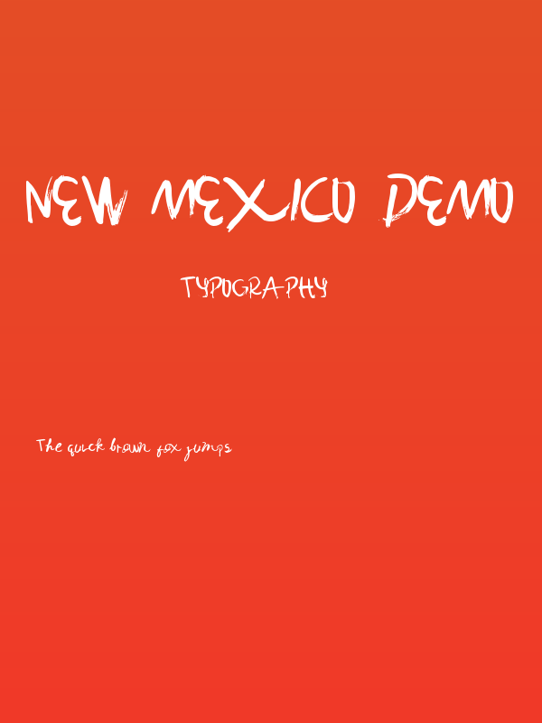 New Mexico Demo Poster