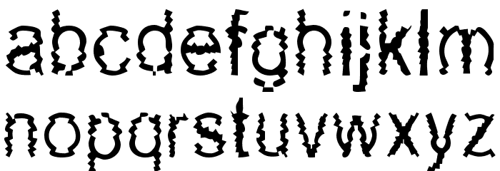 New Mozak Font LOWERCASE