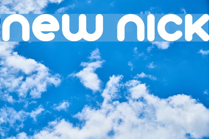 New Nick Font examples