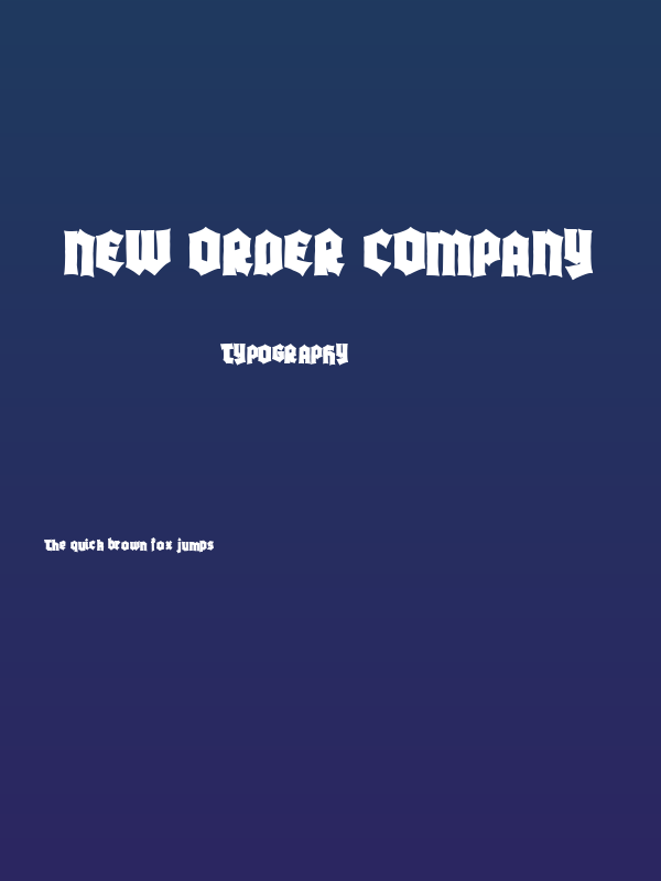 New Order Company Poster