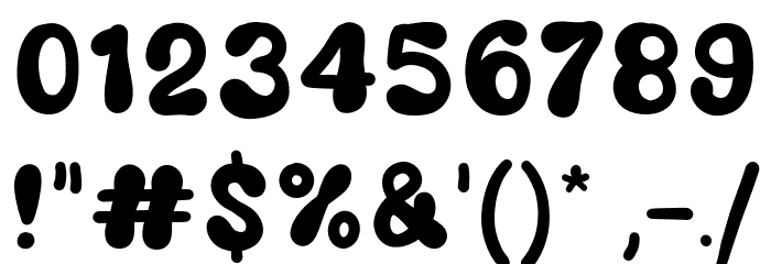 New Pizza Font OTHER CHARS