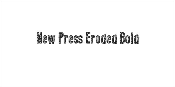 New Press Eroded Bold Logo