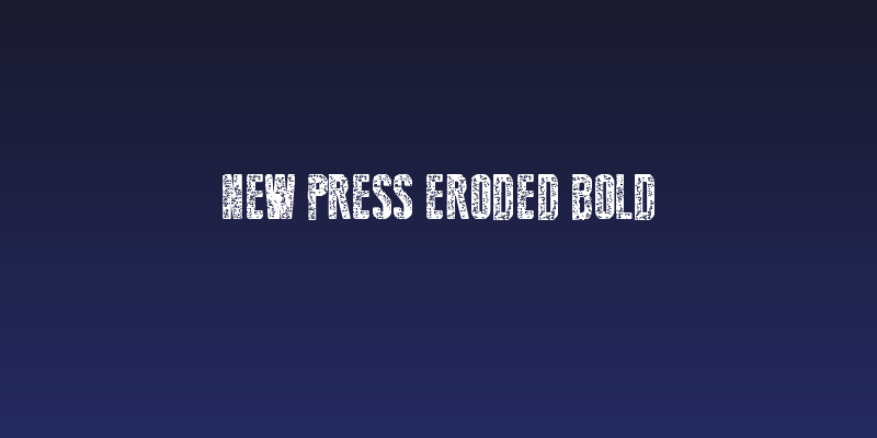 New Press Eroded Bold Social Header