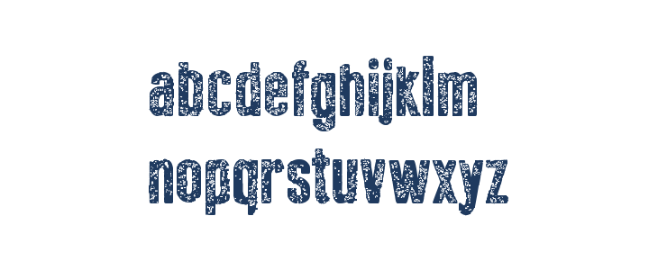 New Press Eroded Bold Lowercase