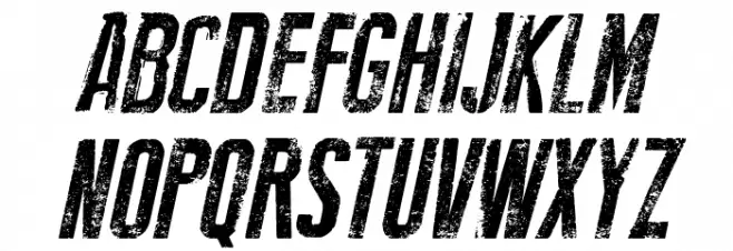 New Press Eroded Italic Italic Fonte MAIÚSCULAS
