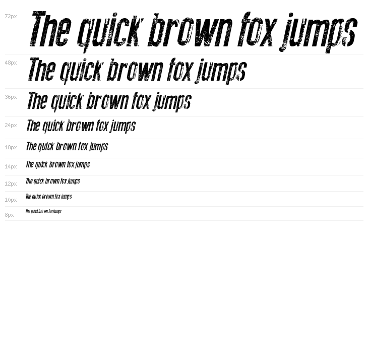 New Press Eroded Italic Italic Waterfall