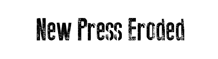 New Press Eroded Font - FFonts.net