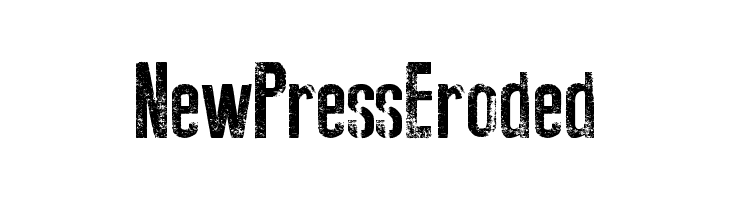 New Press Eroded  Fuentes Gratis Descargar