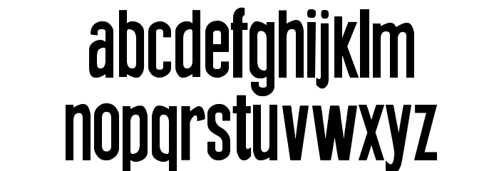New Press Font LOWERCASE