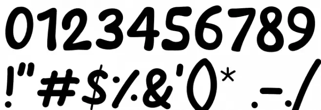 New Ramen Font OTHER CHARS