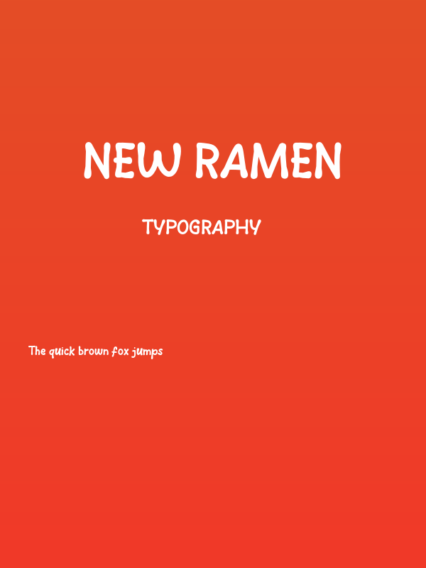 New Ramen Poster