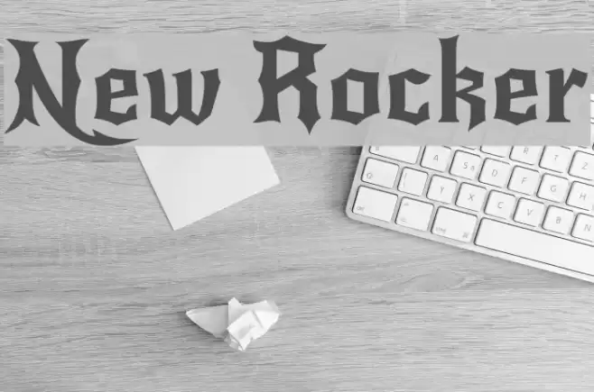 New Rocker Font examples