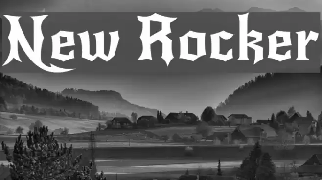 New Rocker Font examples