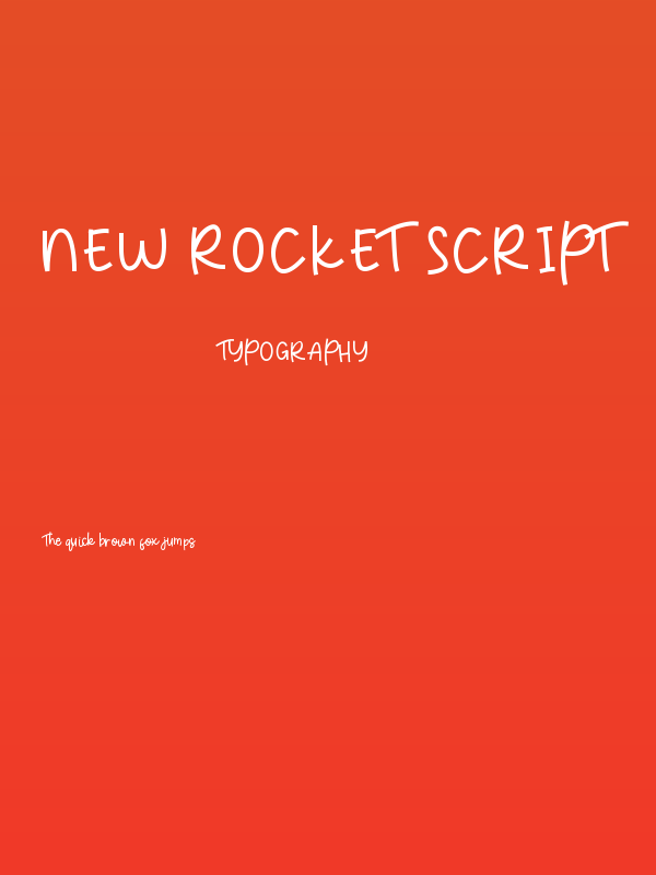 New Rocket Script Poster