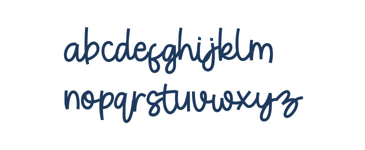 New Rocket Script Lowercase