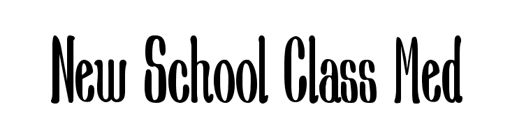 New School Class Med  Frei Schriftart Herunterladen