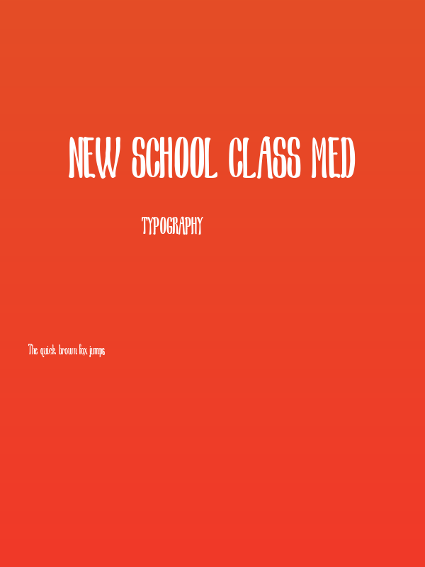 New School Class Med Poster