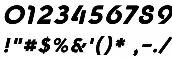 New Shape Bold Oblique