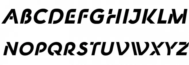 New Shape Bold Oblique Fonte MAIÚSCULAS