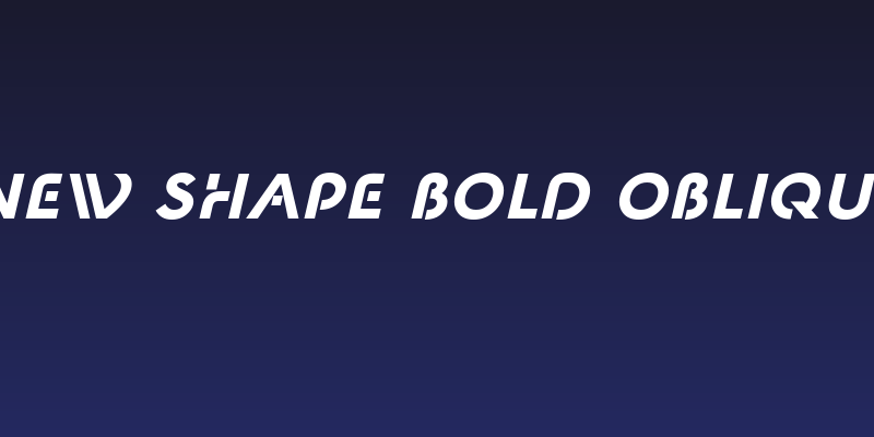 New Shape Bold Oblique Social Header