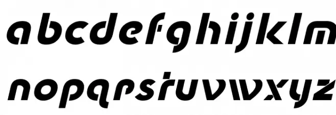 New Shape Bold Oblique Fuentes MINÚSCULAS