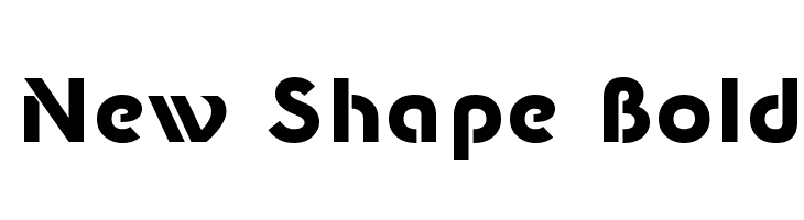New Shape Bold  Fuentes Gratis Descargar