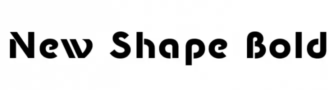 New Shape Bold  les polices de caractères gratuit tlcharger