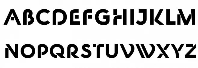 New Shape Bold 字体 大写