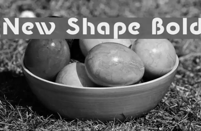 New Shape Bold Font examples