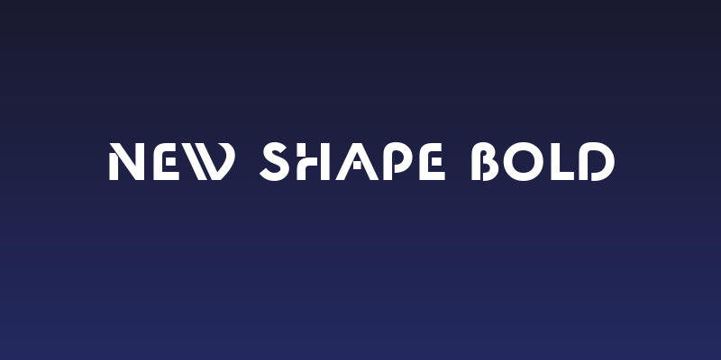 New Shape Bold Social Header