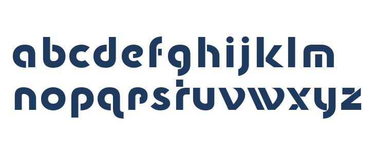 New Shape Bold Lowercase