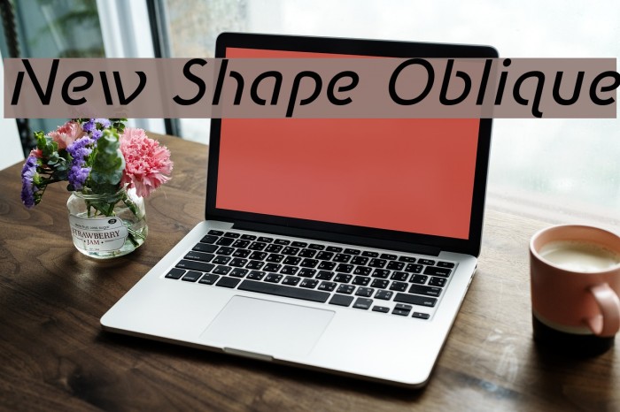 New Shape Oblique Font examples