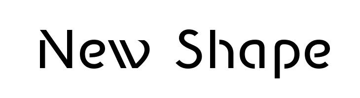 New Shape  नि: शुल्क फ़ॉन्ट्स डाउनलोड