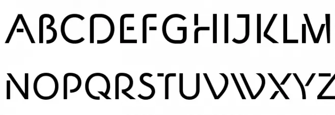 New Shape Schriftart Groß