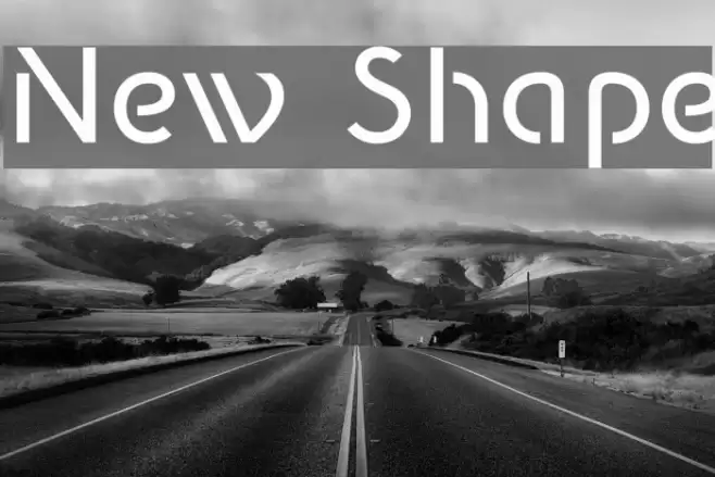New Shape Font examples