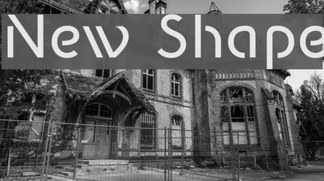 New Shape Font examples