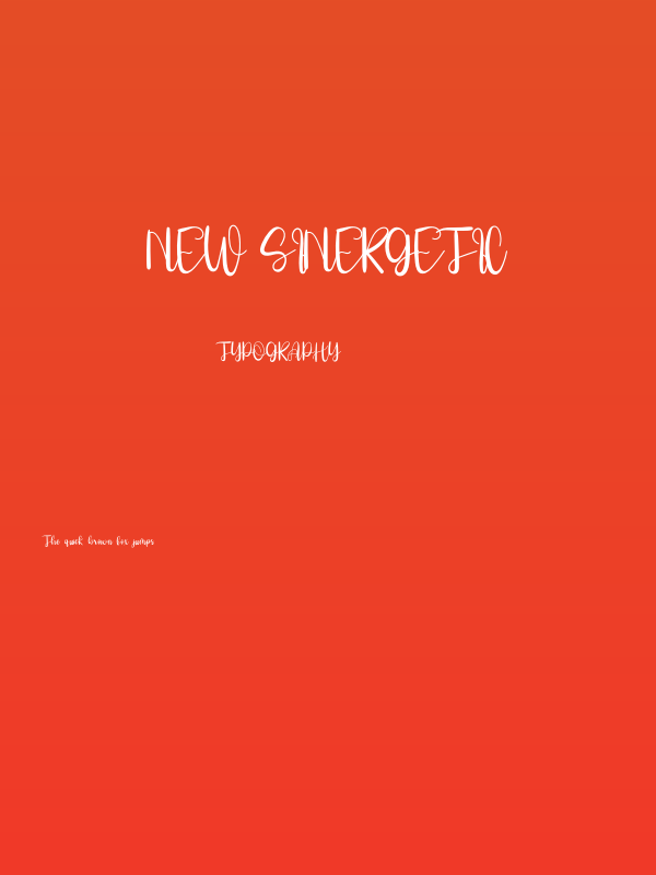 New Sinergetic Poster