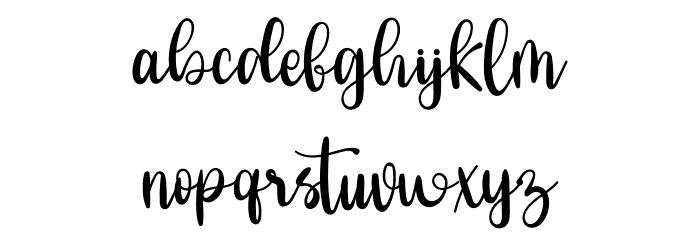 New Sinergetic Font LOWERCASE