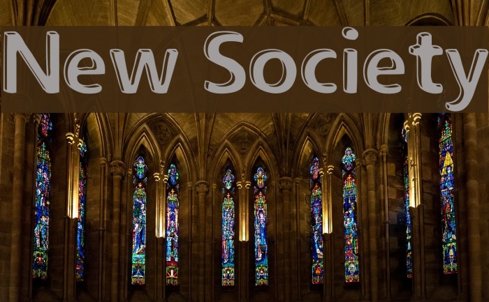 New Society Font examples