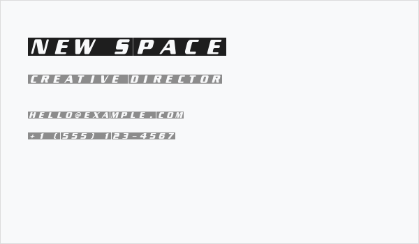 New Space Business Card