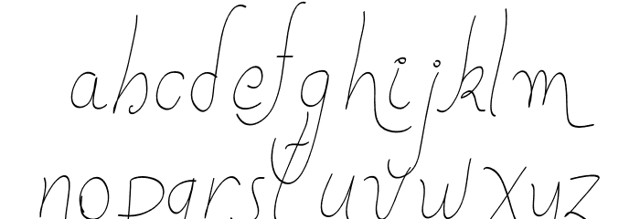 New Spirit Font LOWERCASE