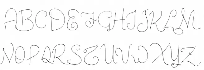 New Spirit Font UPPERCASE