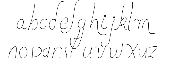 New Spirit Font LOWERCASE