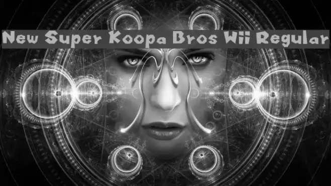 New Super Koopa Bros Wii Regular フォント examples
