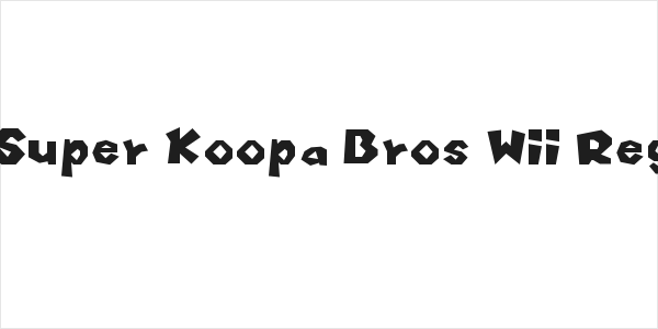 New Super Koopa Bros Wii Regular Logo