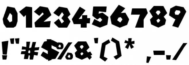 New Super Mario Font U Font OTHER CHARS